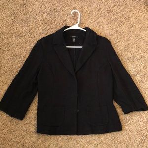 Black 3/4 sleeve blazer